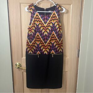 Miss Sixty Women's Multicolor Geometric Midi Dress